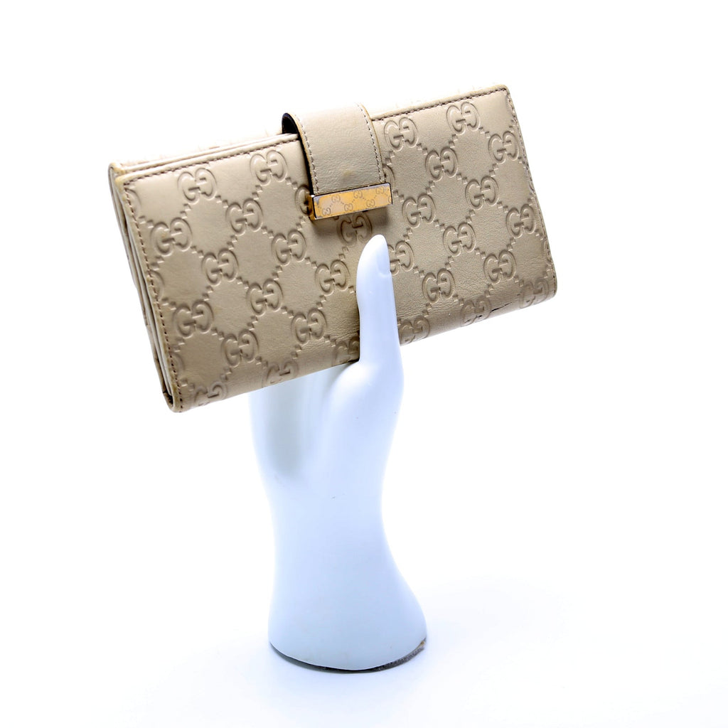 Gucci 212089 Guccissima Continental Flap Wallet