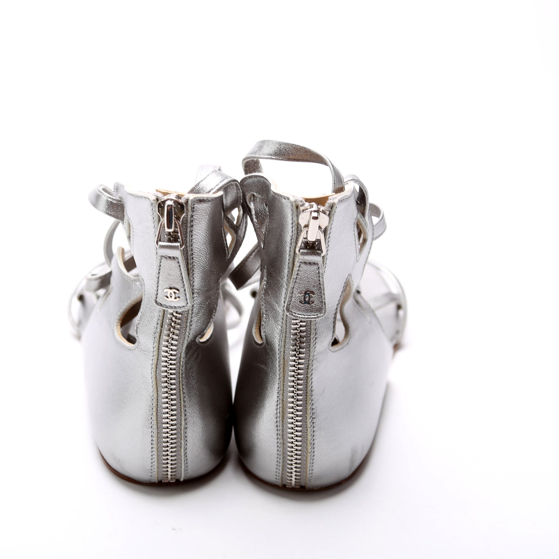 Chanel Gladiator Flat Sandals Size 37