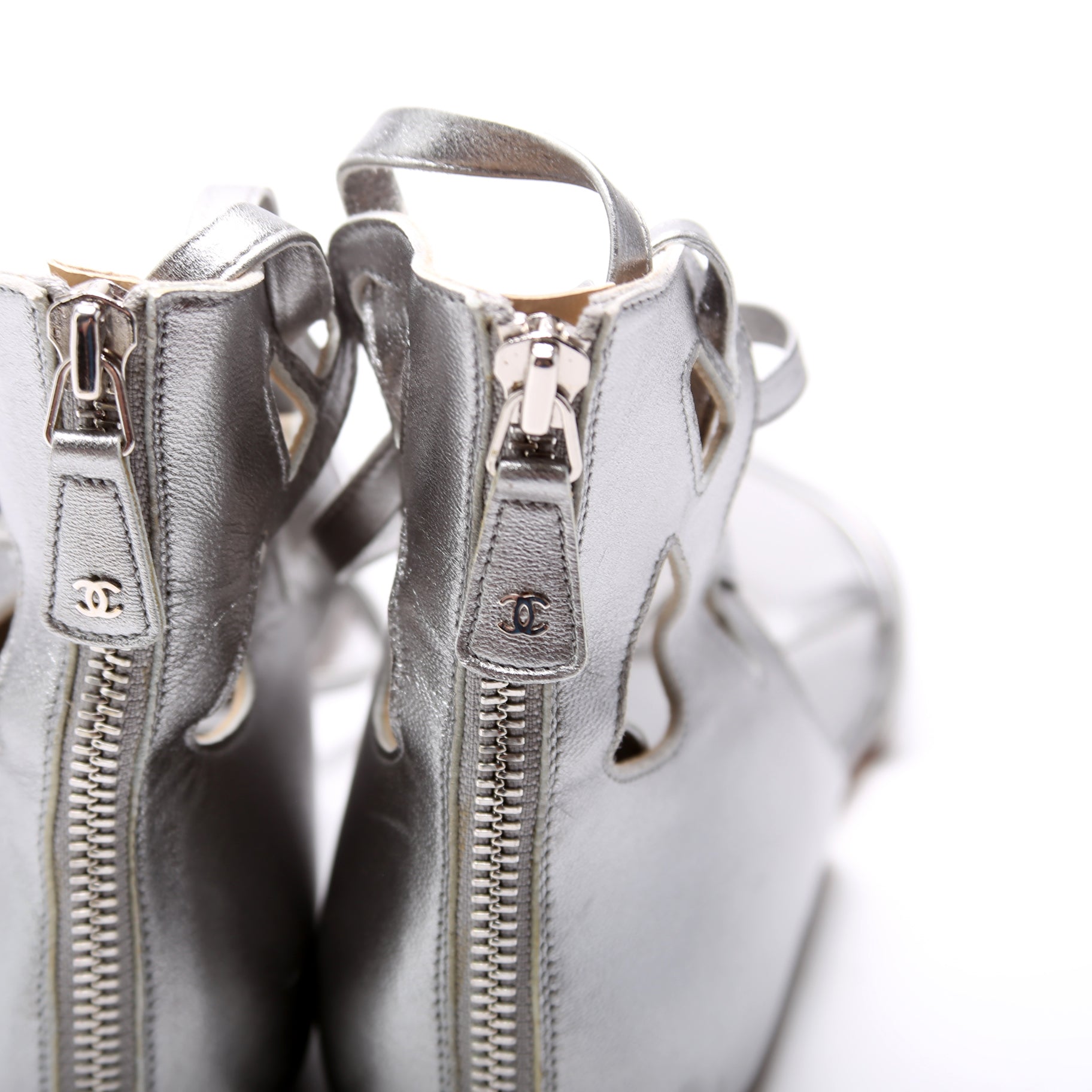 Chanel Gladiator Flat Sandals Size 37