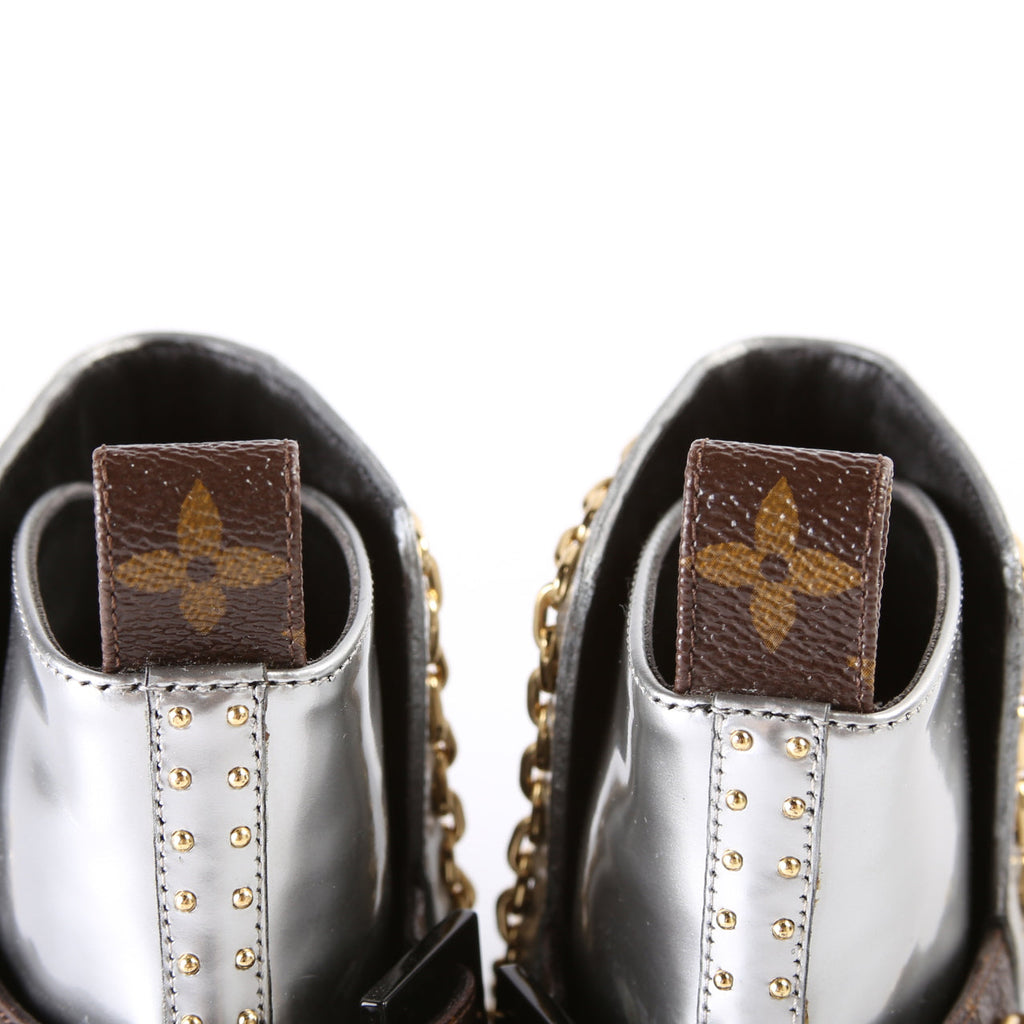 Louis Vuitton Leather Ankle Boots Size 37.5