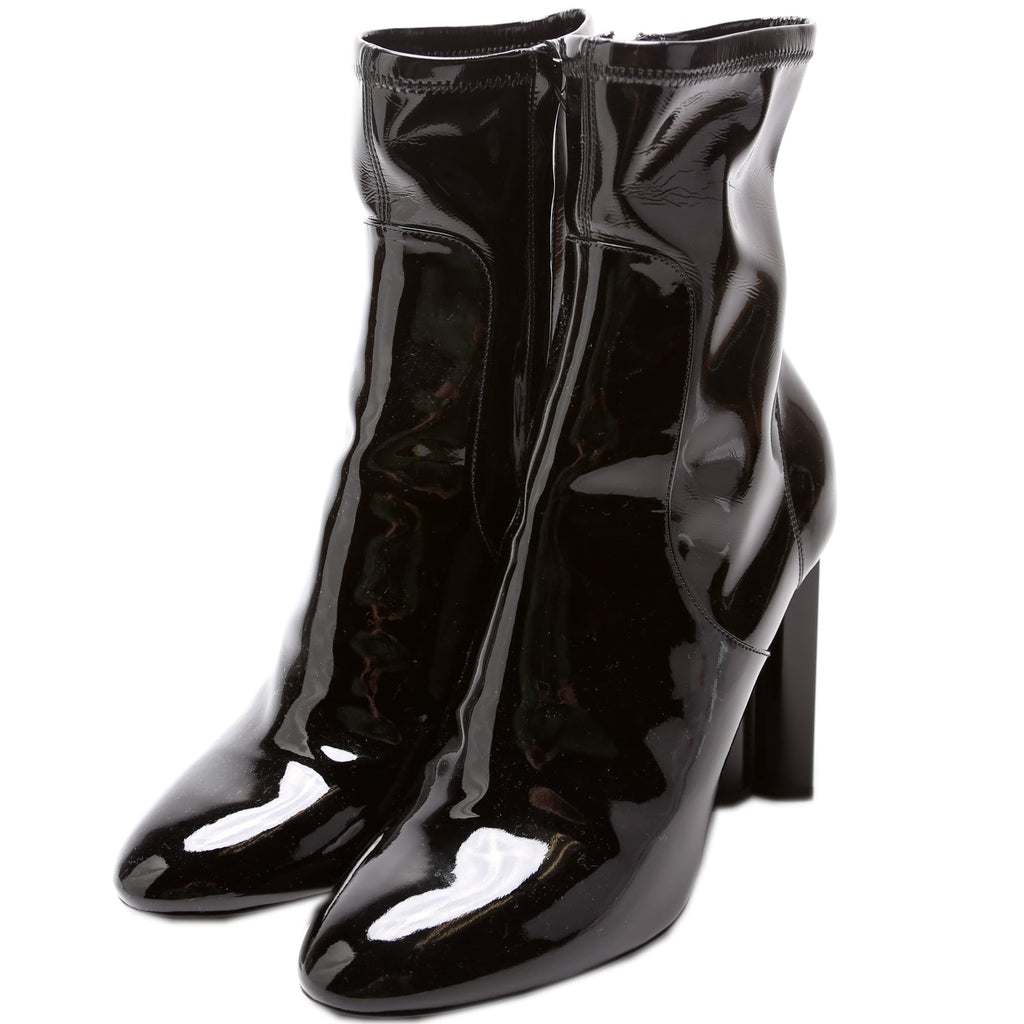 Louis Vuitton Silhouette Patent Ankle Boots Size 39