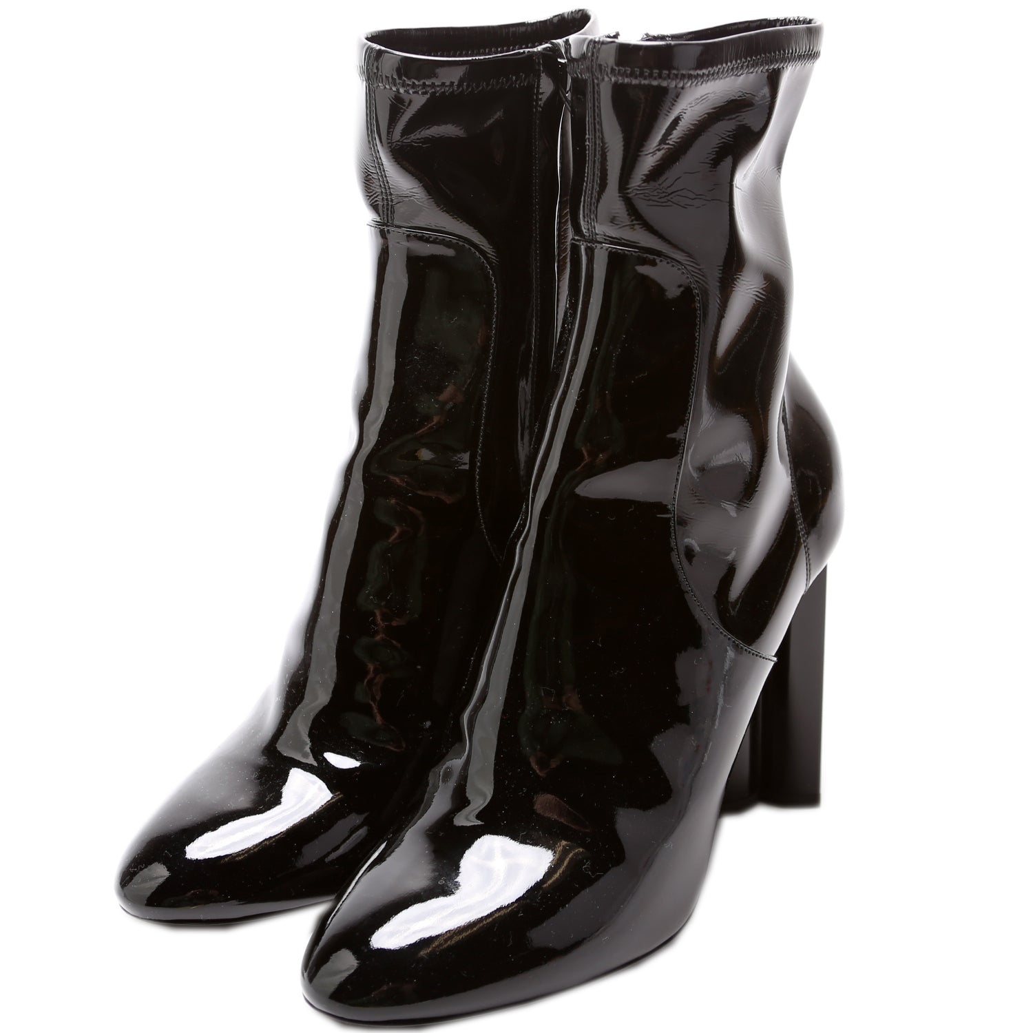 Louis Vuitton Silhouette Patent Ankle Boots Size 39