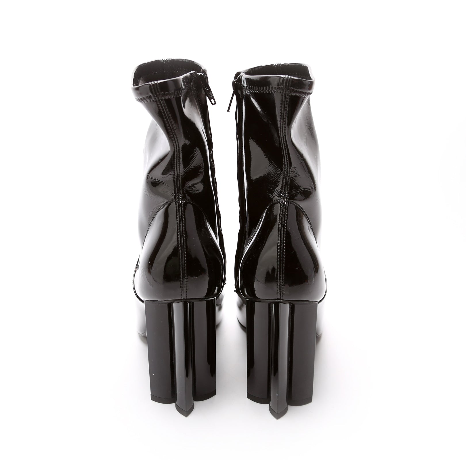 Louis Vuitton Silhouette Patent Ankle Boots Size 39