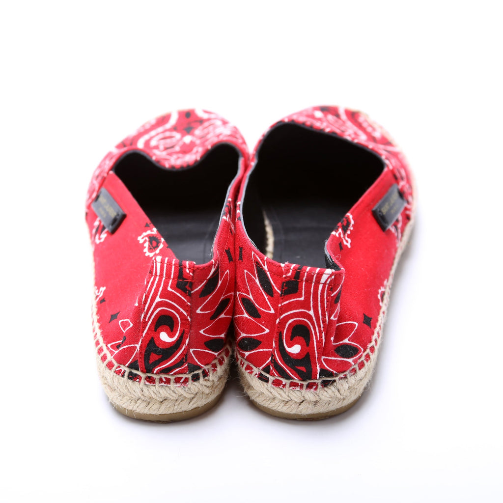Saint Laurent Espadrille Bandana Flats Size 37.5