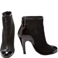 Chanel Mesh/Leather Booties Size 37
