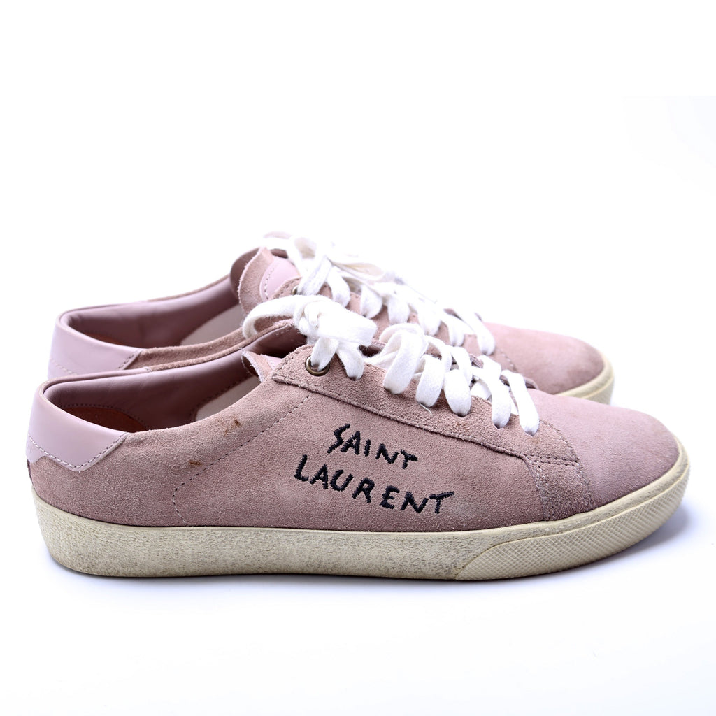Saint Laurent Court Classic Suede Sneakers Size 38