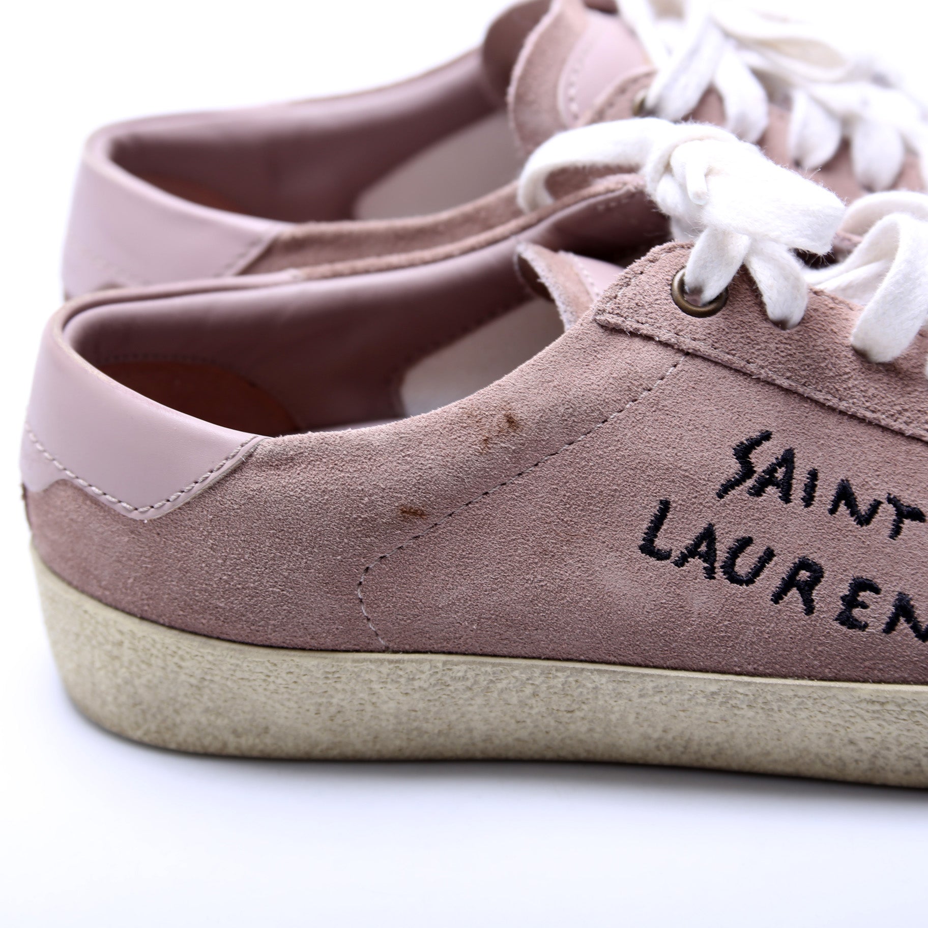 Saint Laurent Court Classic Suede Sneakers Size 38