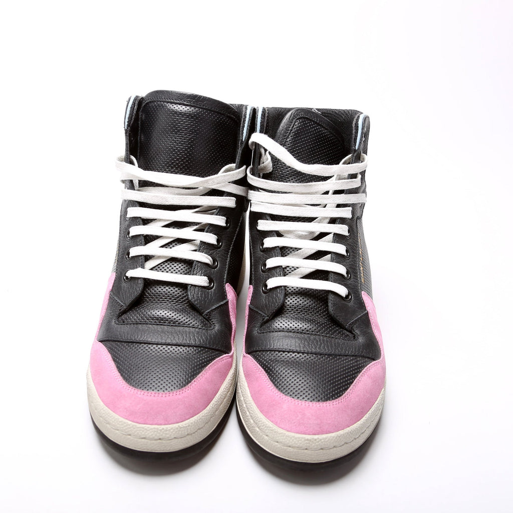 Saint Laurent Colorblock Hightop Sneakers Size 40