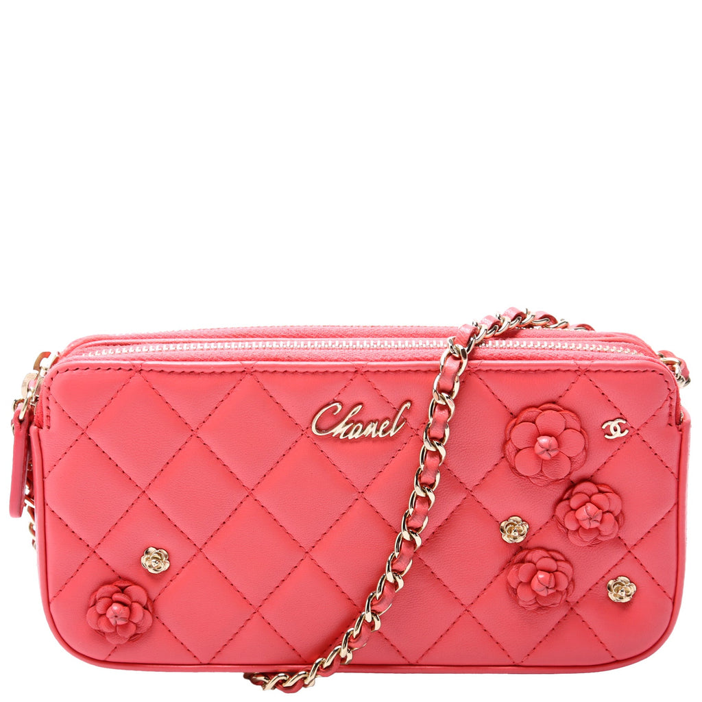 Chanel Double Zip WOC Flowers