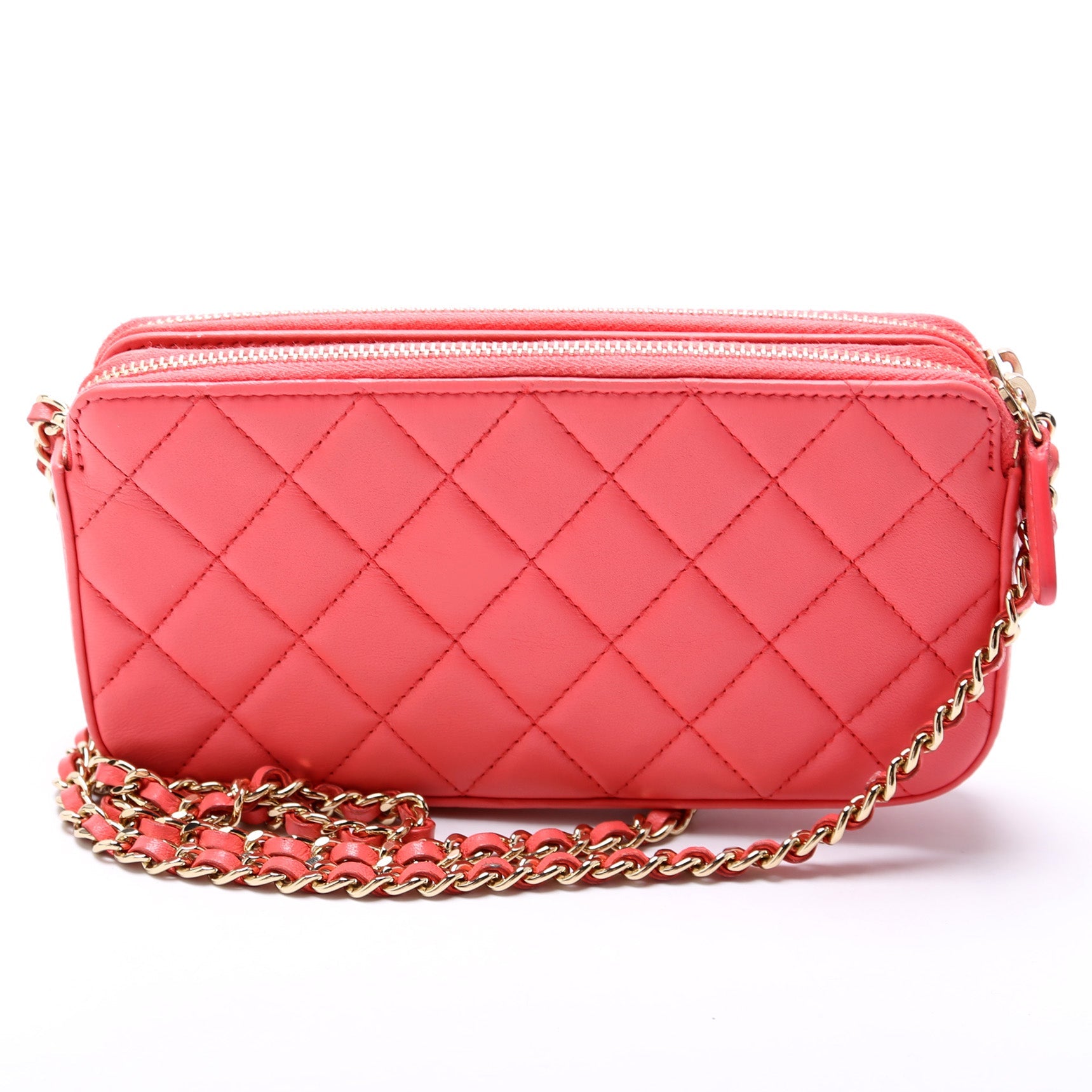 Chanel Double Zip WOC Flowers
