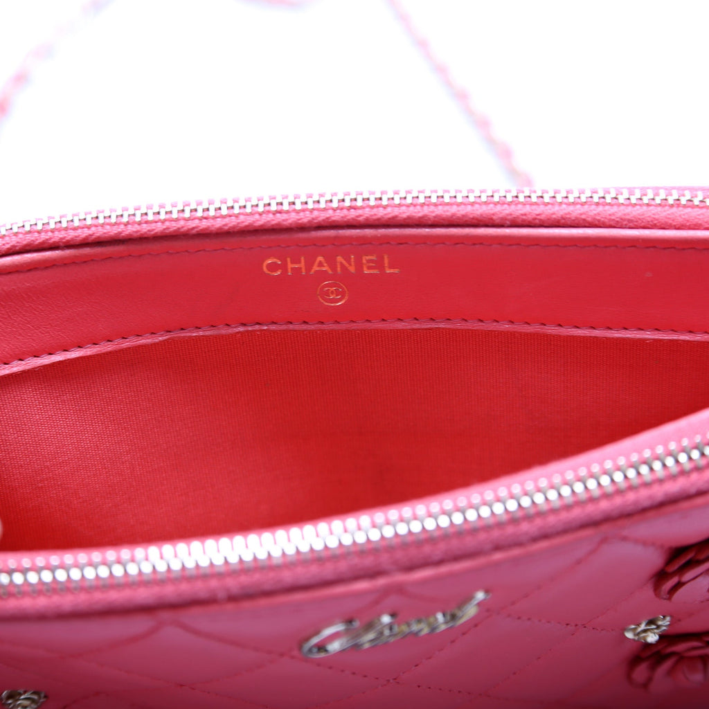 Chanel Double Zip WOC Flowers
