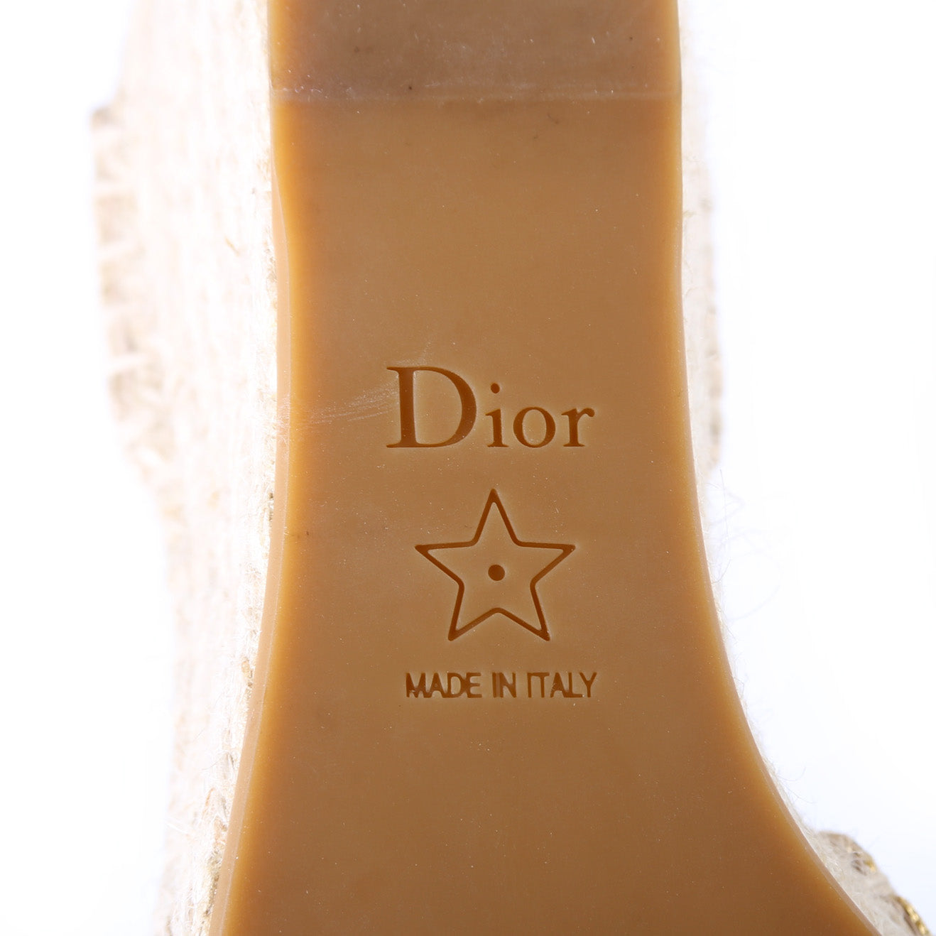 Christian Dior Espadrille Wedges Size 37.5