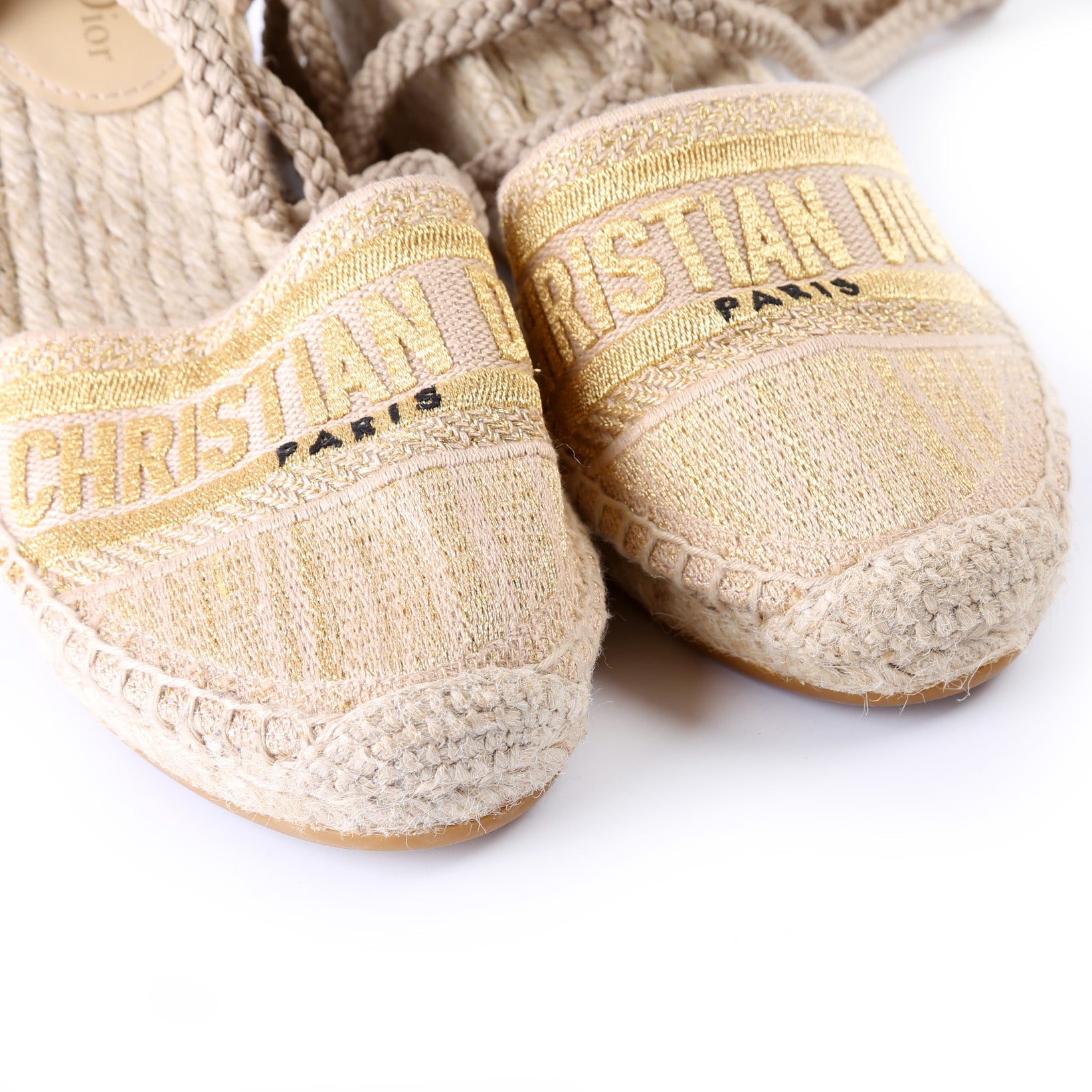 Christian Dior Espadrille Wedges Size 37.5