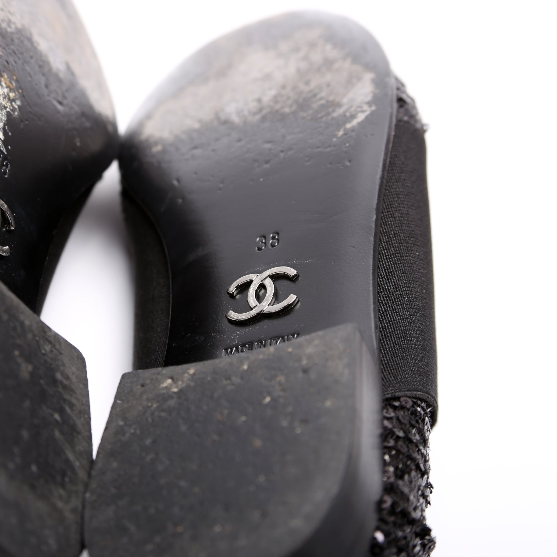Chanel Logo Oxfords Size 38