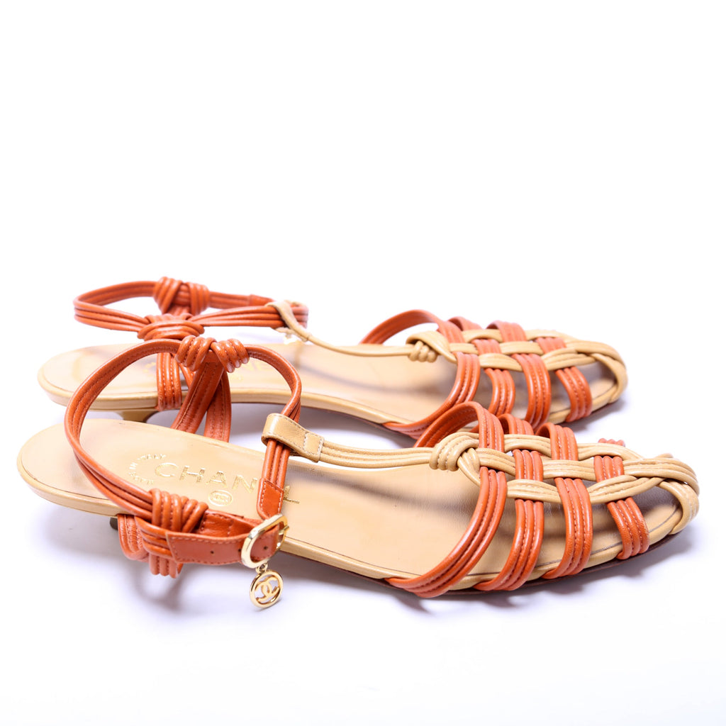 Chanel Charm Sandals Size 38