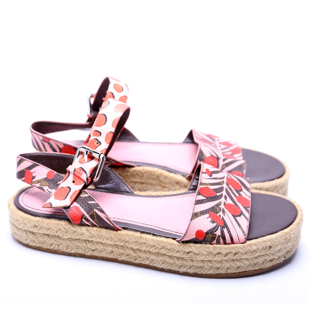 Louis Vuitton Platform Espadrille Sandals Size 37
