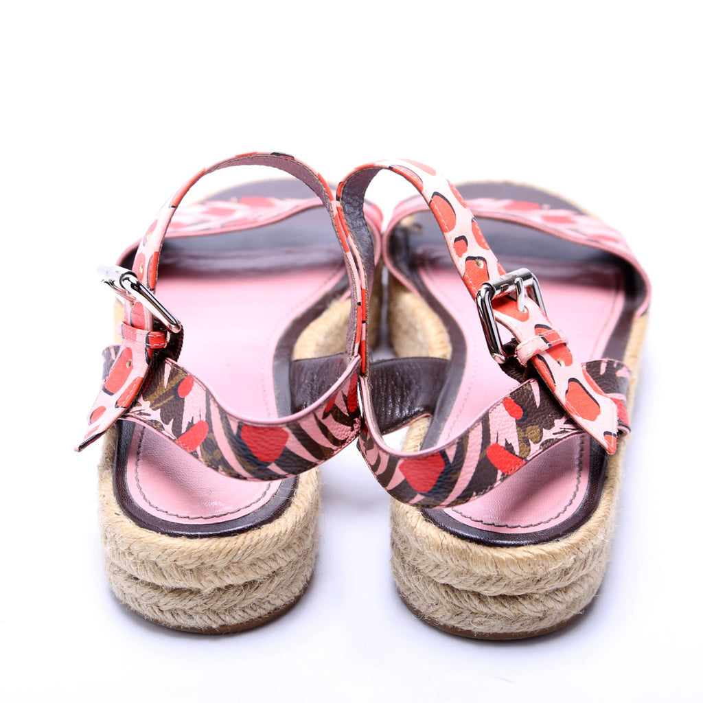 Louis Vuitton Platform Espadrille Sandals Size 37