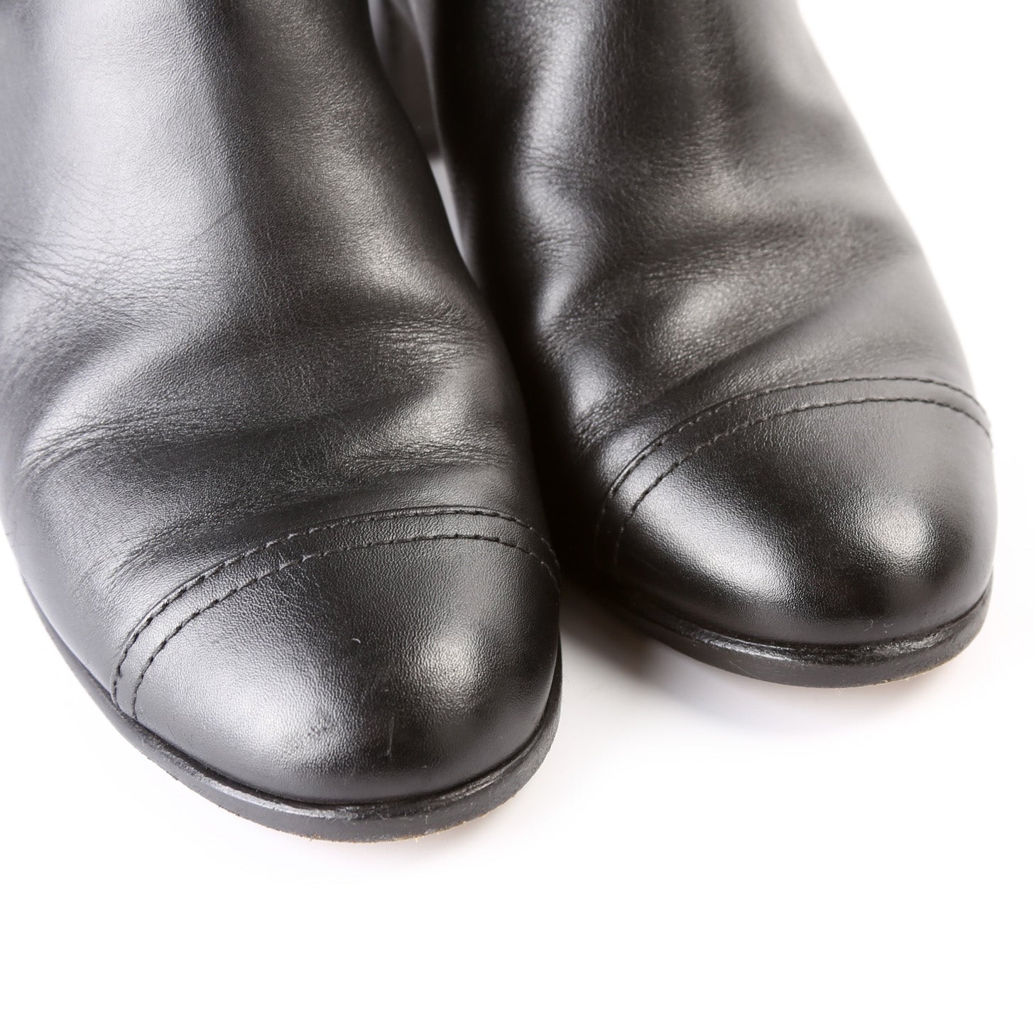 Chanel CC Cap Toe Ankle Booties Size 37