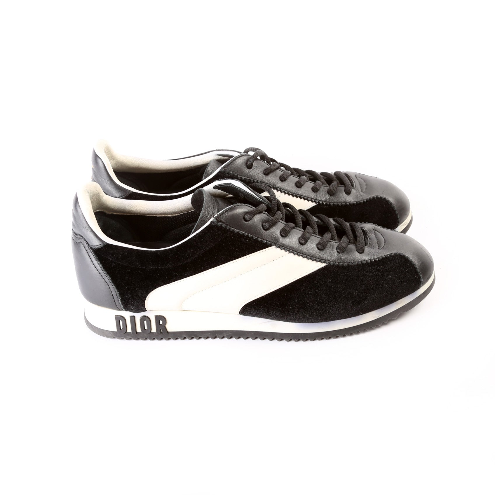 Christian Dior Logo Leather Sneakers Size 40
