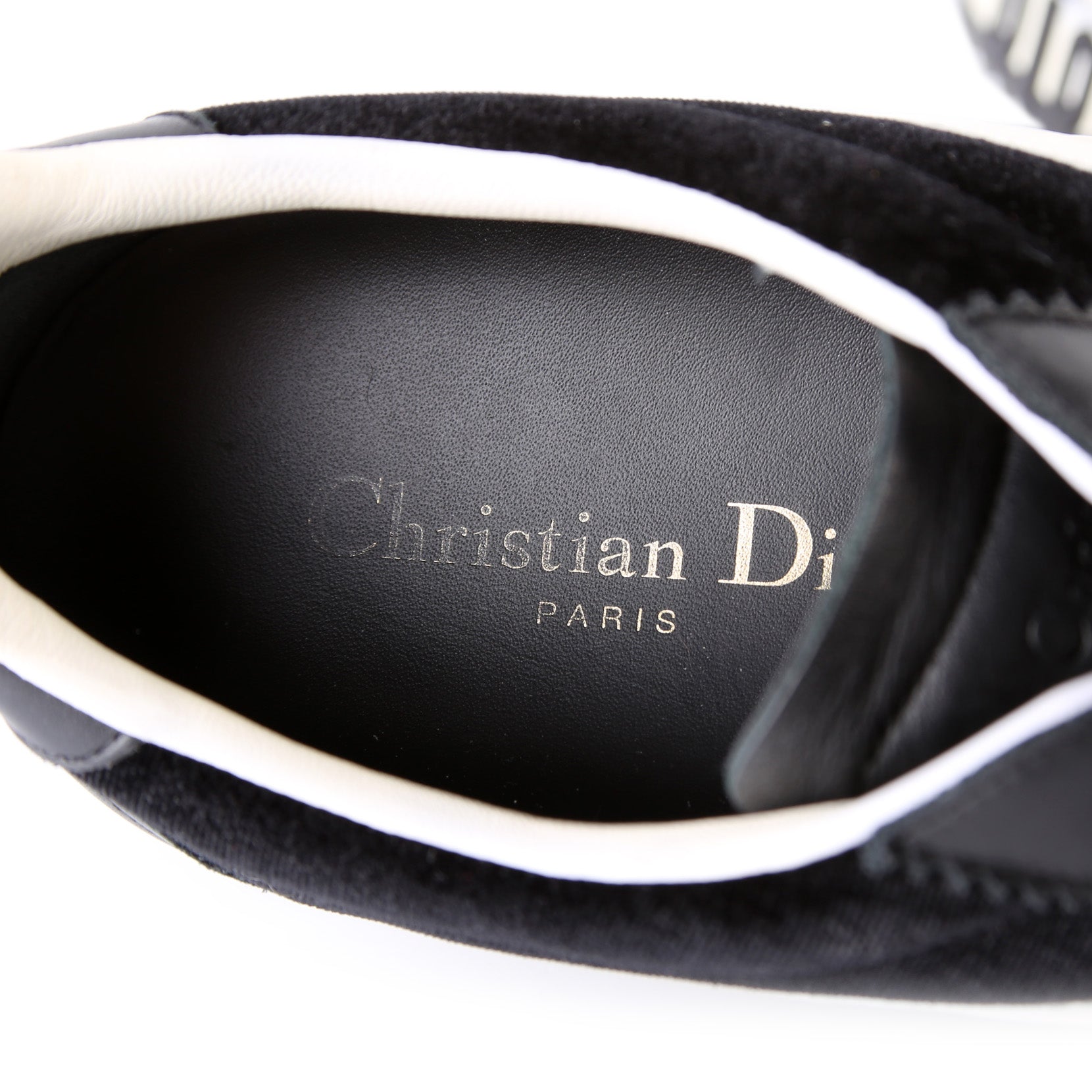 Christian Dior Logo Leather Sneakers Size 40