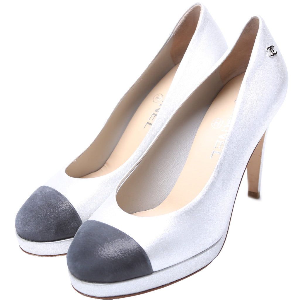 Chanel Cap Toe Pumps Size 37.5