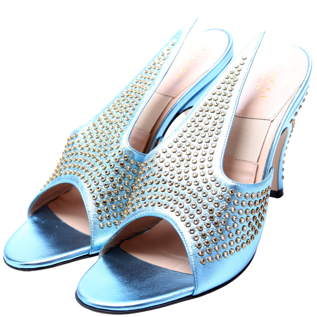 Gucci Studded Leather Pumps Size 38