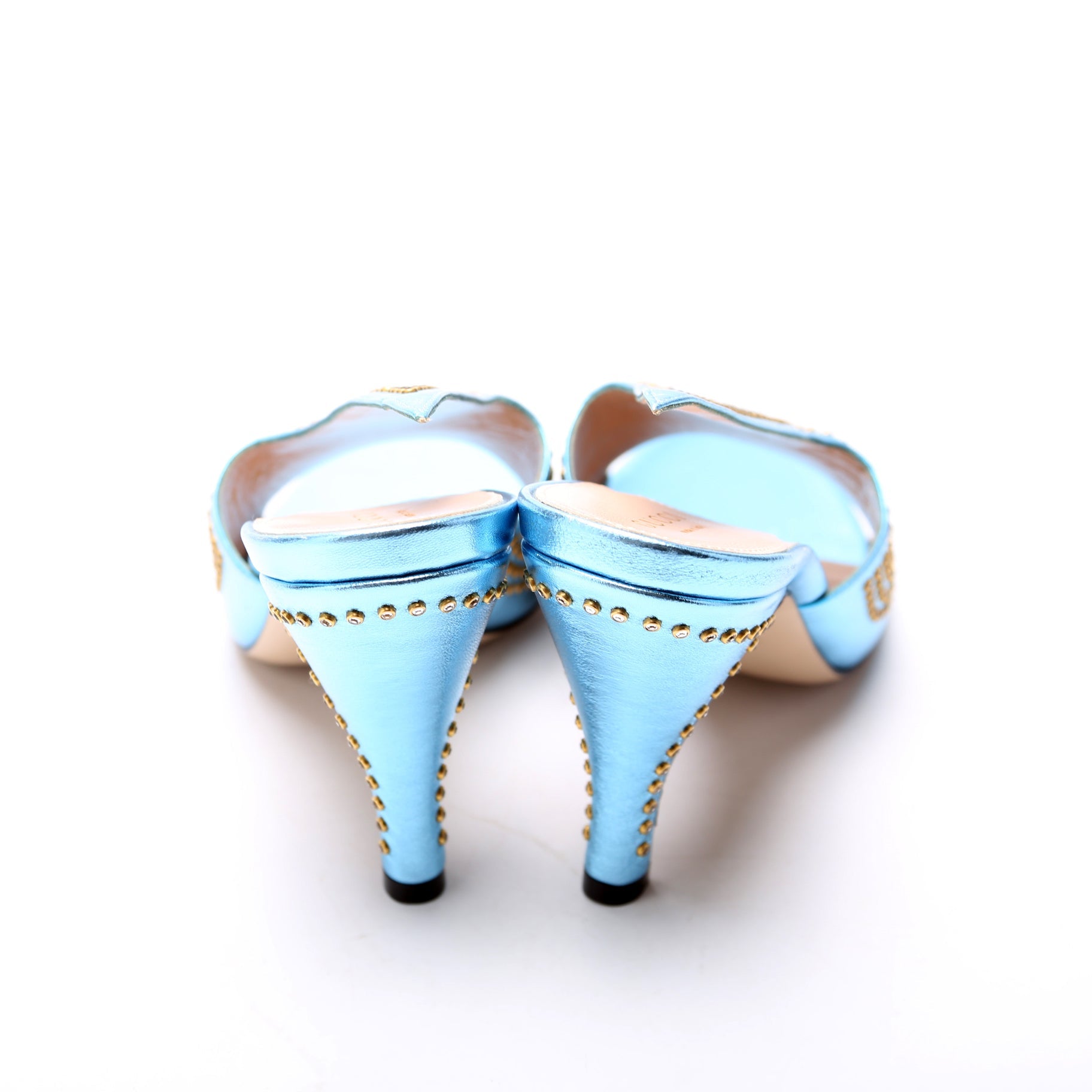 Gucci Studded Leather Pumps Size 38