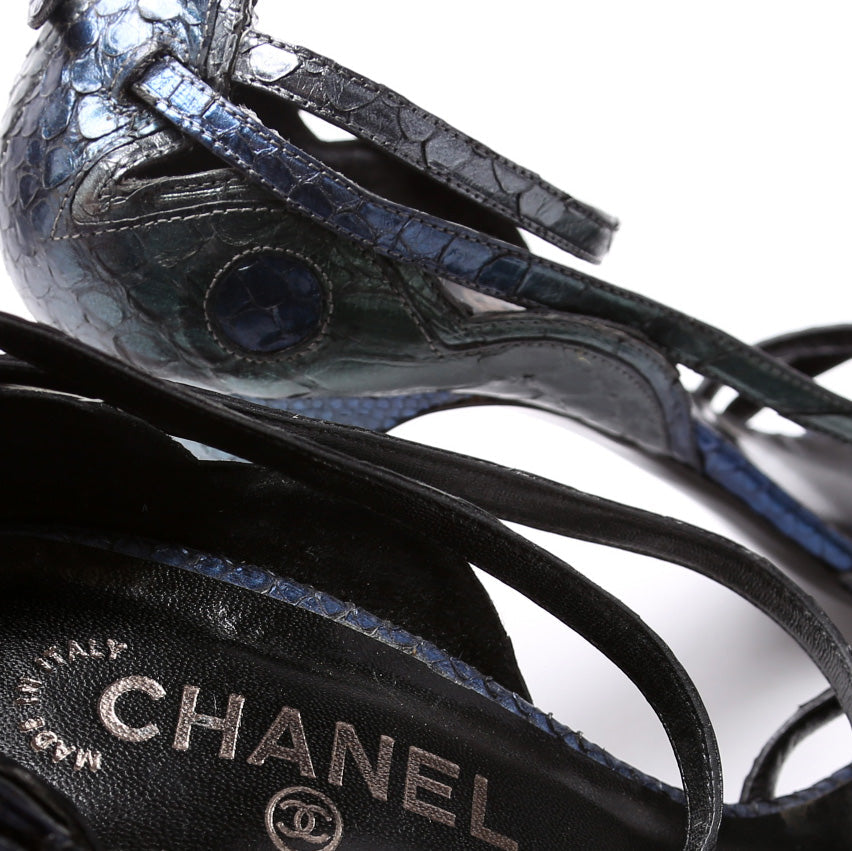 Chanel Log Sandal Pumps Size 40