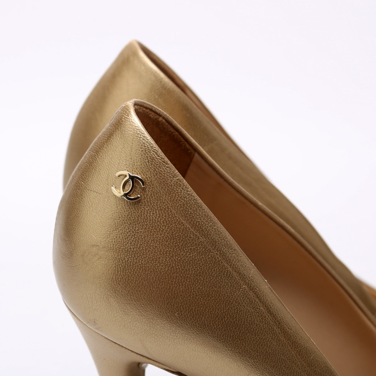 Chanel Open Toe Pumps Size 39.5