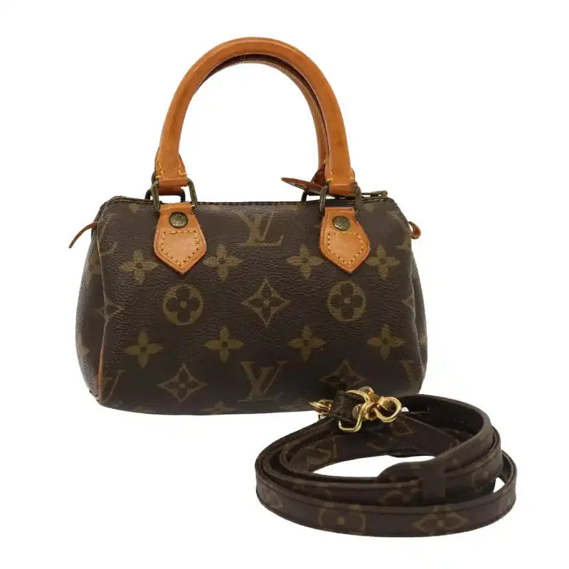 Louis Vuitton Canvas Nano Speedy Handbag