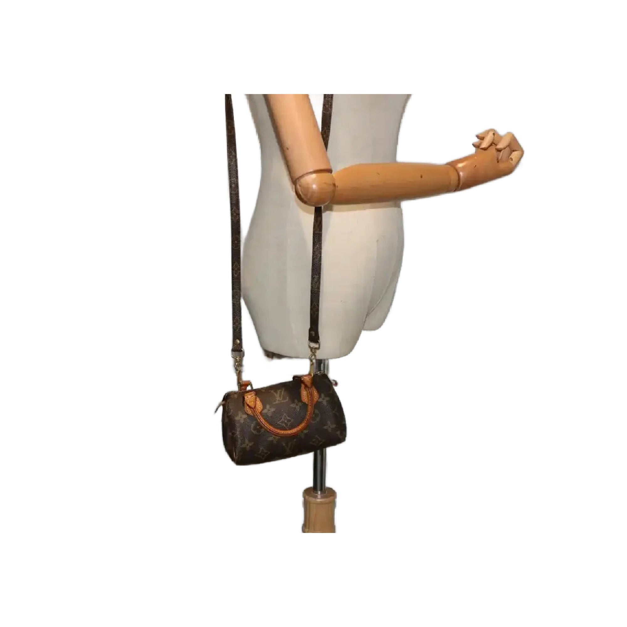 Louis Vuitton Canvas Nano Speedy Handbag
