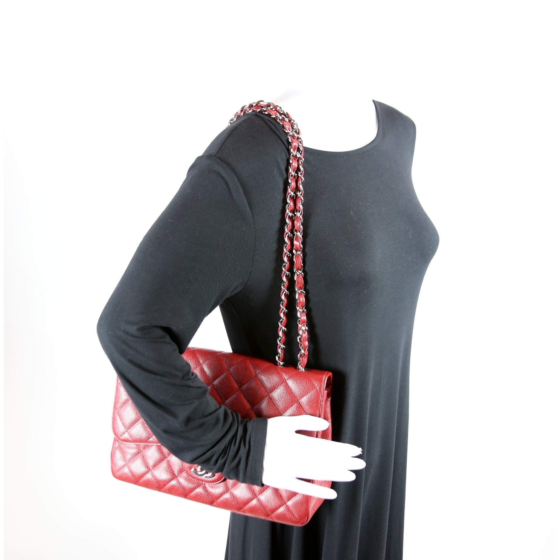Chanel Classic Flap Jumbo Caviar 10-13M