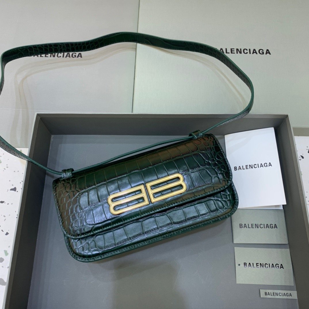 Gossip Small Shoulder Bag Dark Green, For Women,  Bags 9.1in/23cm