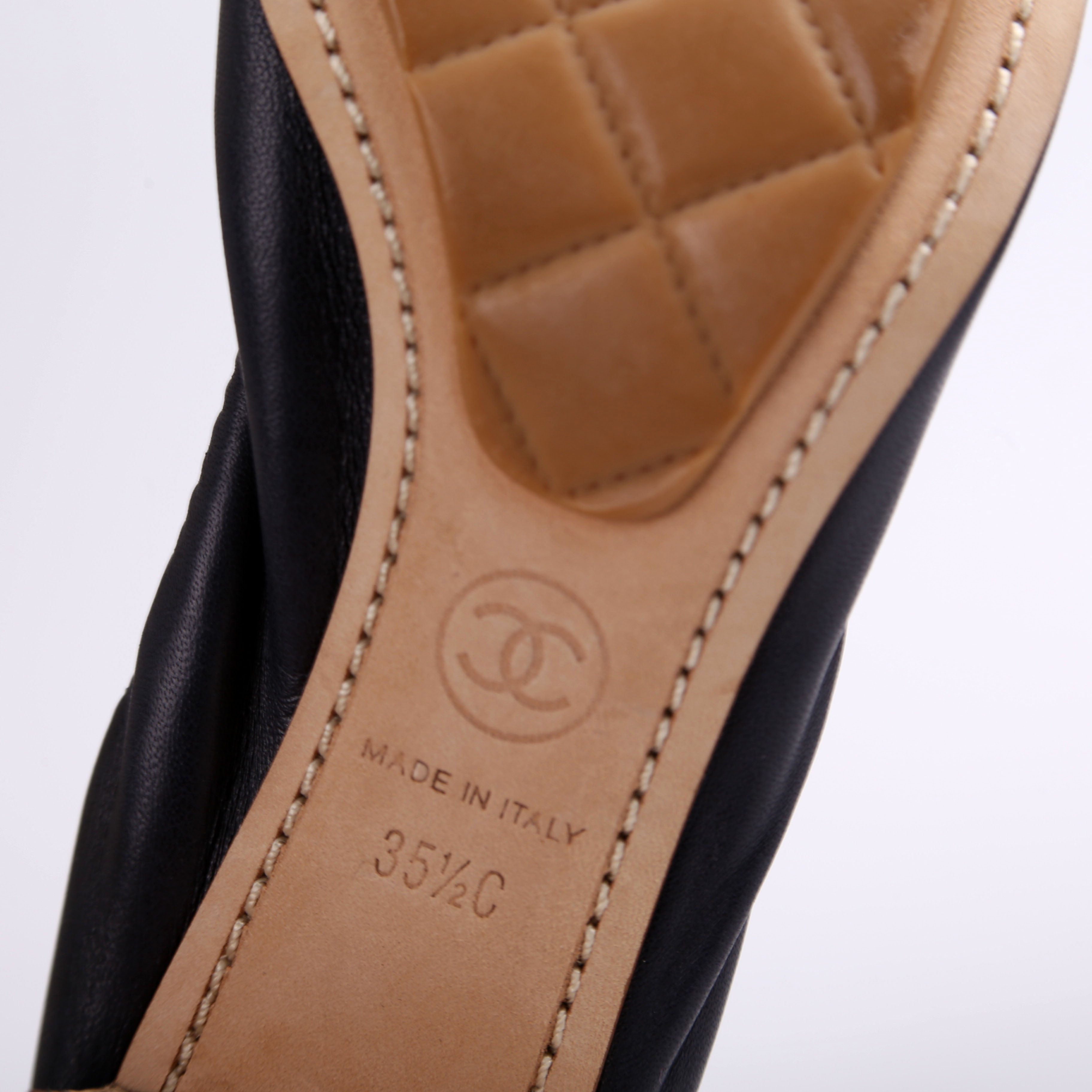 Chanel Spirit Pumps Cork/Lambskin Size 35.5
