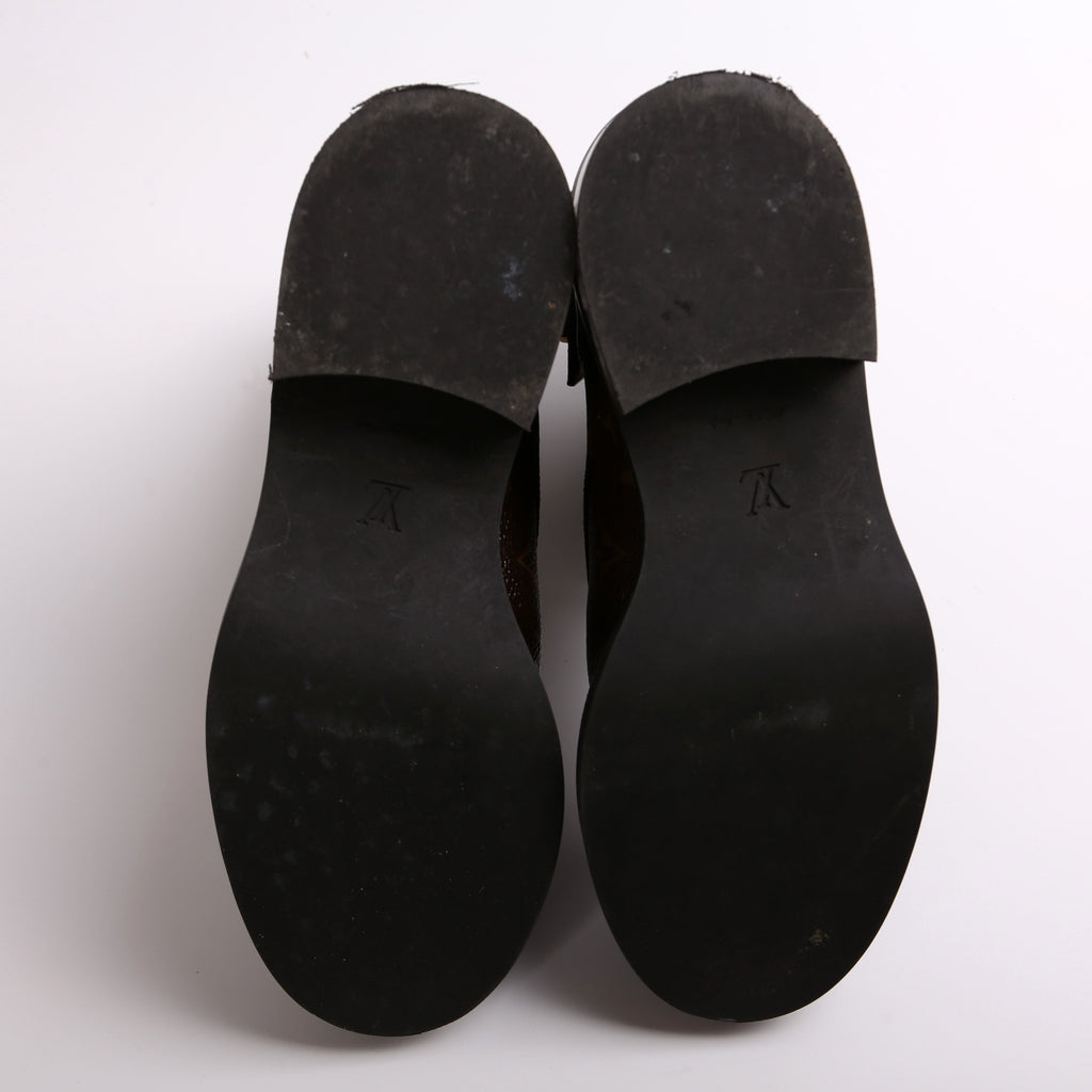 Louis Vuitton Wonderland Flat Ranger Boots Size 36
