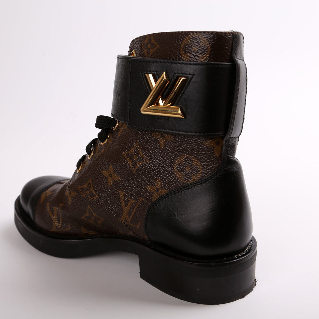 Louis Vuitton Wonderland Flat Ranger Boots Size 36
