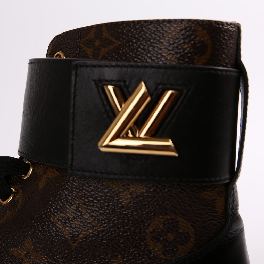 Louis Vuitton Wonderland Flat Ranger Boots Size 36