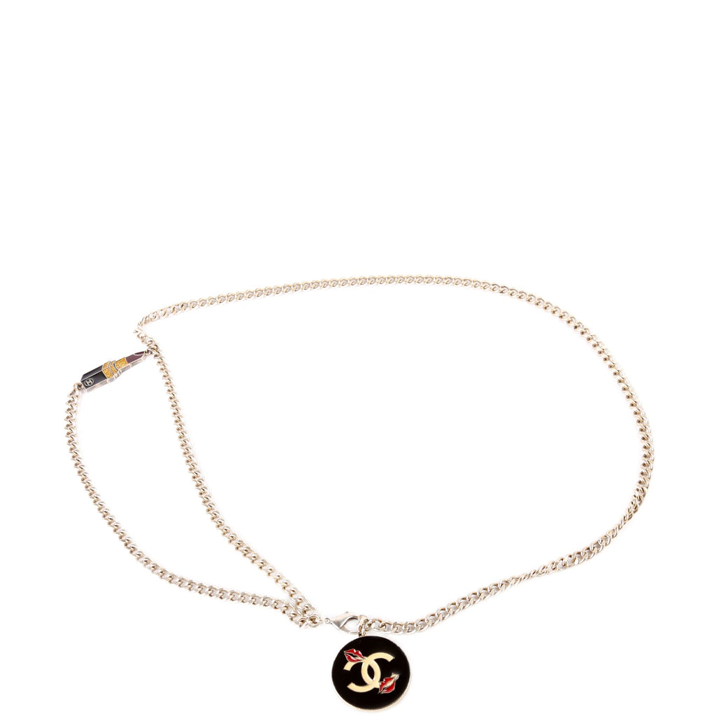 Chanel CC Lipstick Charm Chain