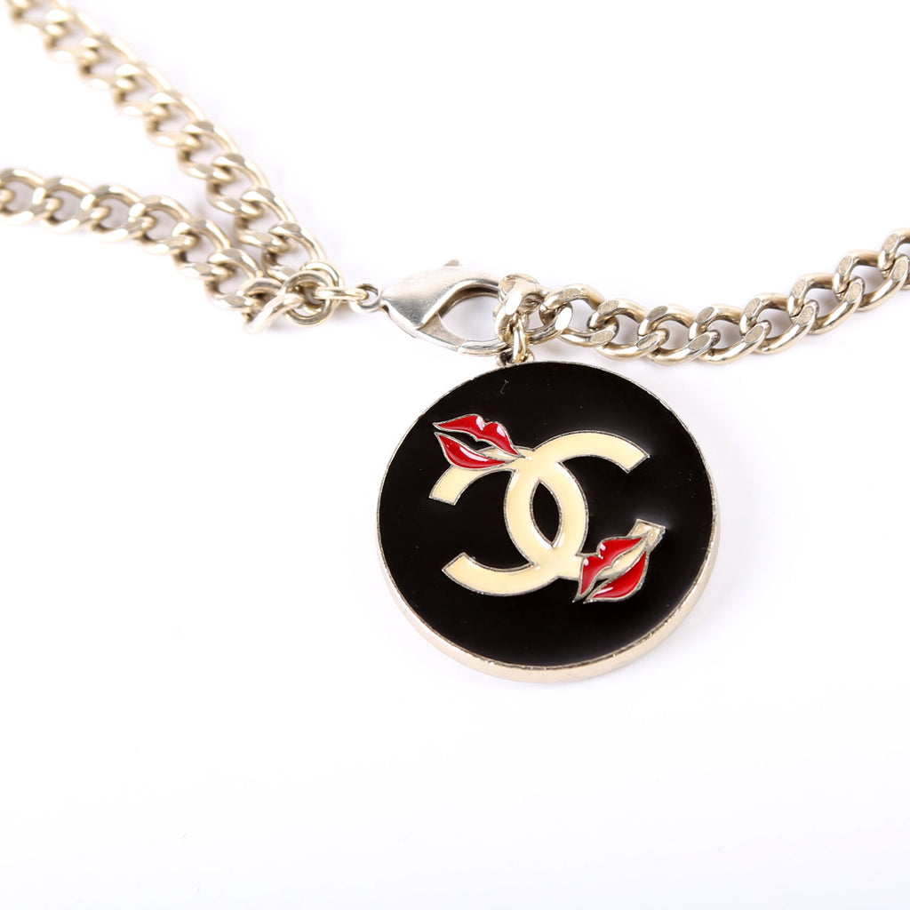 Chanel CC Lipstick Charm Chain