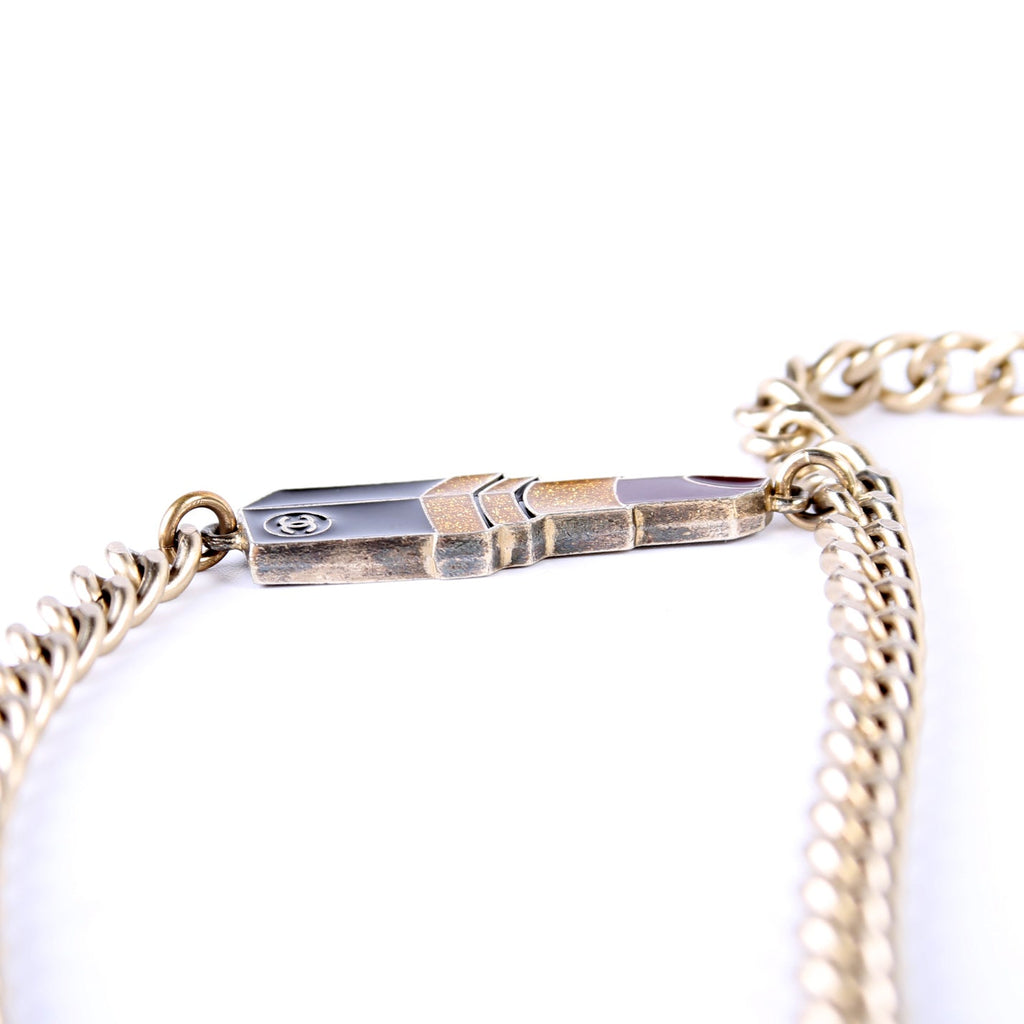 Chanel CC Lipstick Charm Chain