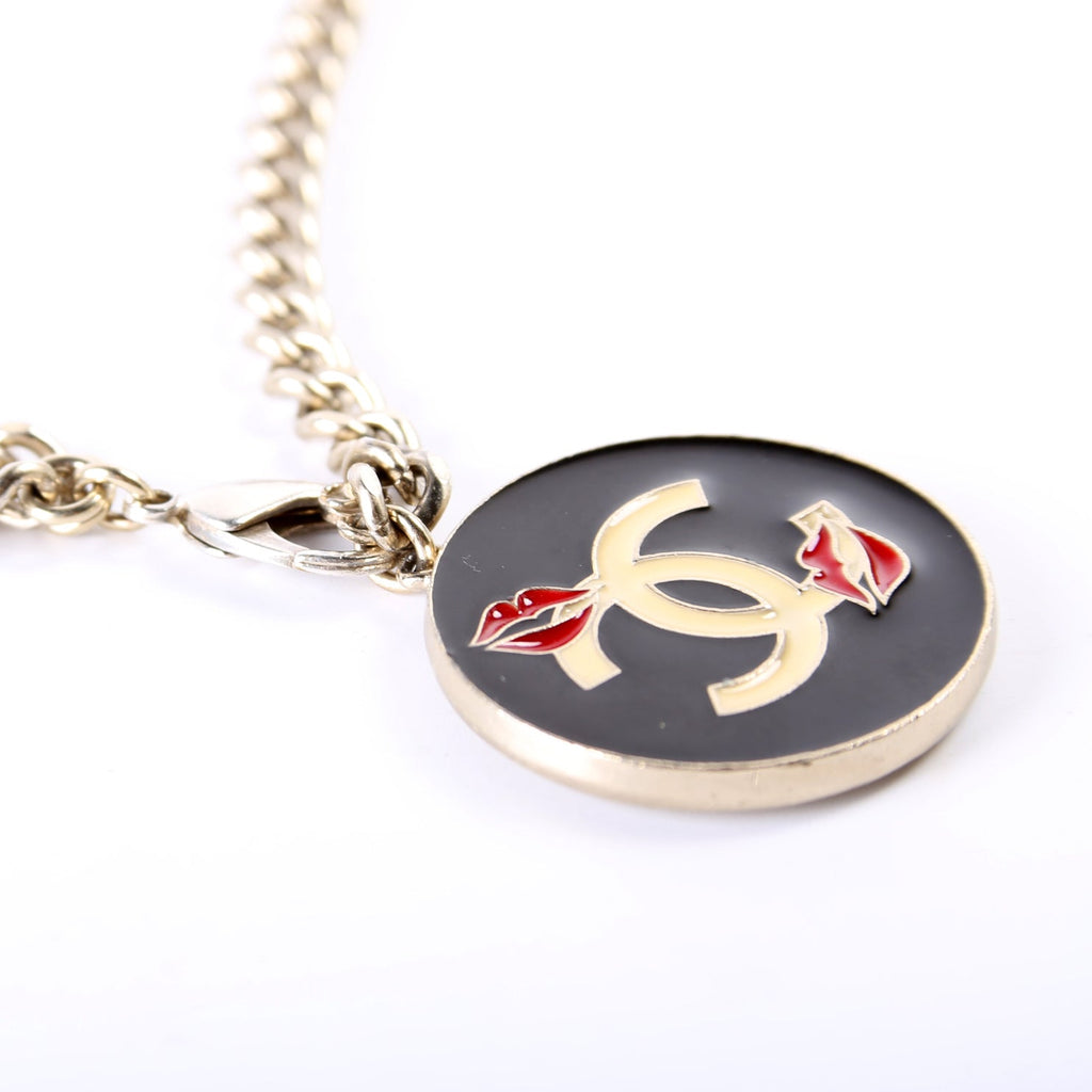 Chanel CC Lipstick Charm Chain