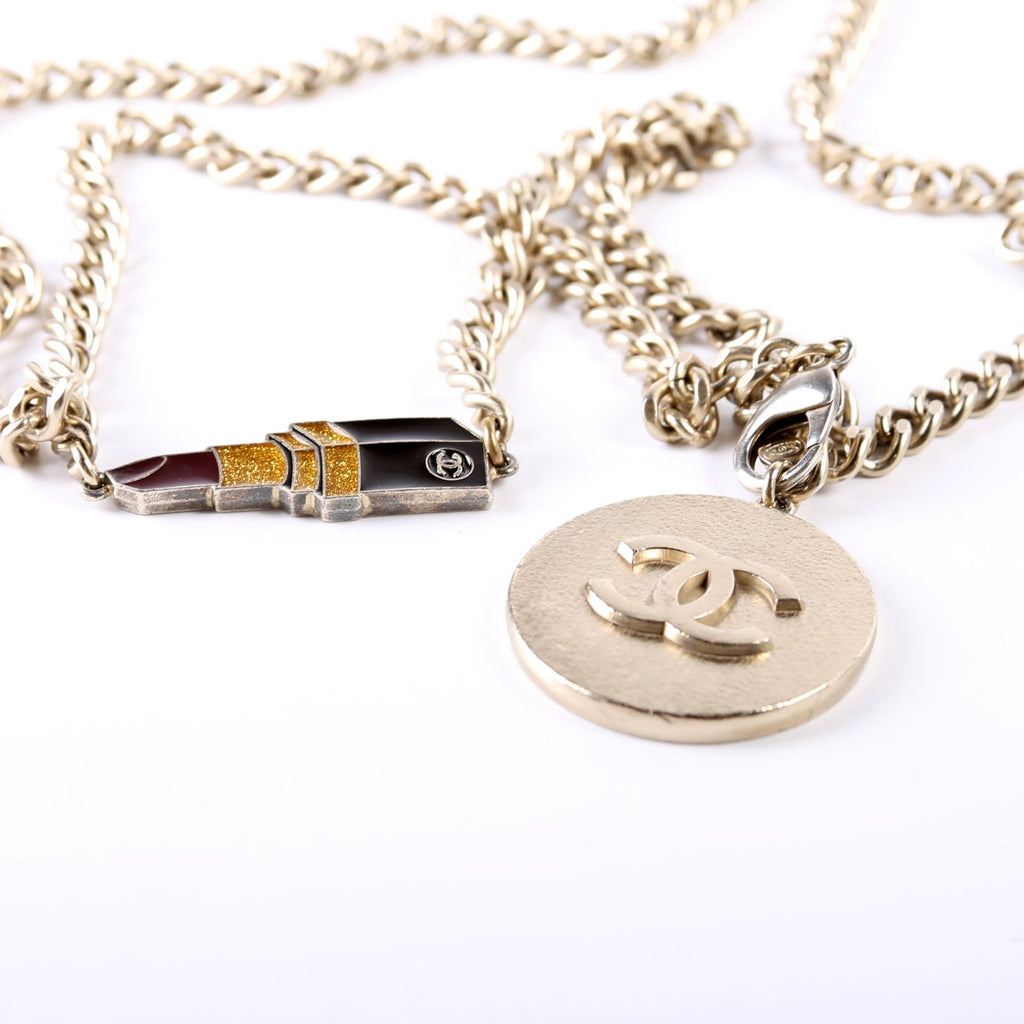 Chanel CC Lipstick Charm Chain