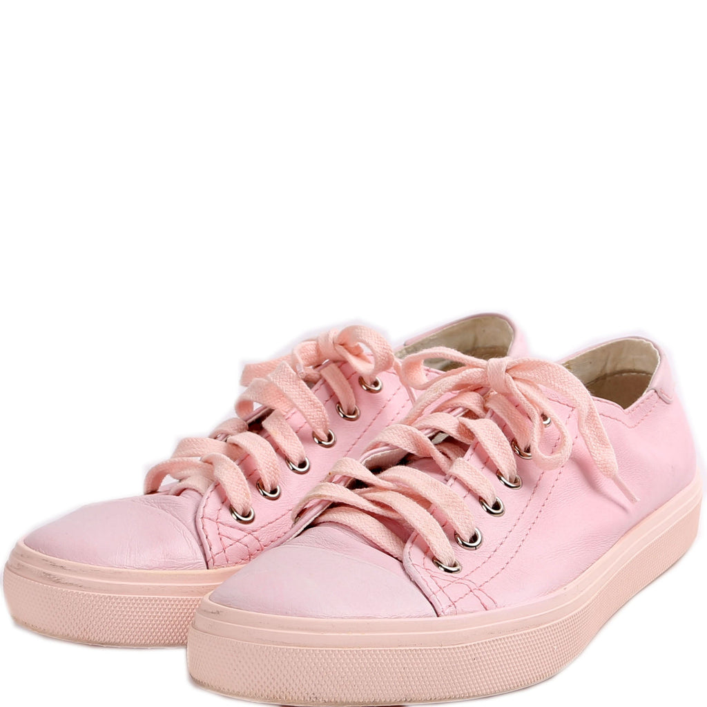 Saint Laurent Bedford Leather Sneakers