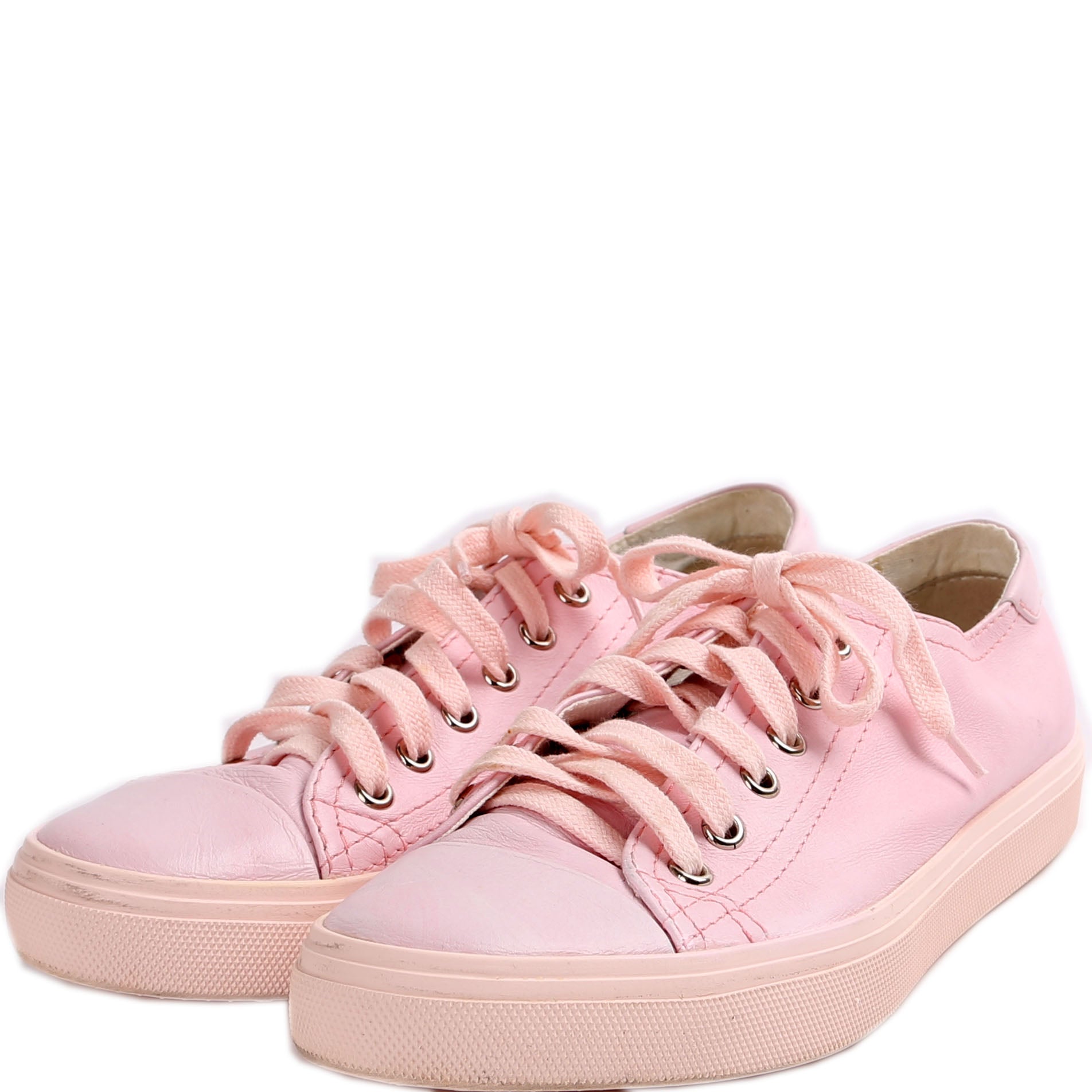 Saint Laurent Bedford Leather Sneakers
