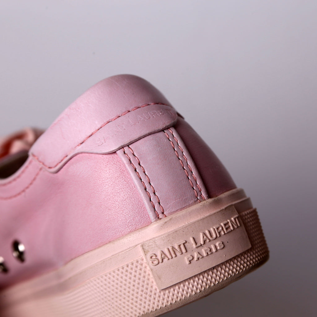 Saint Laurent Bedford Leather Sneakers