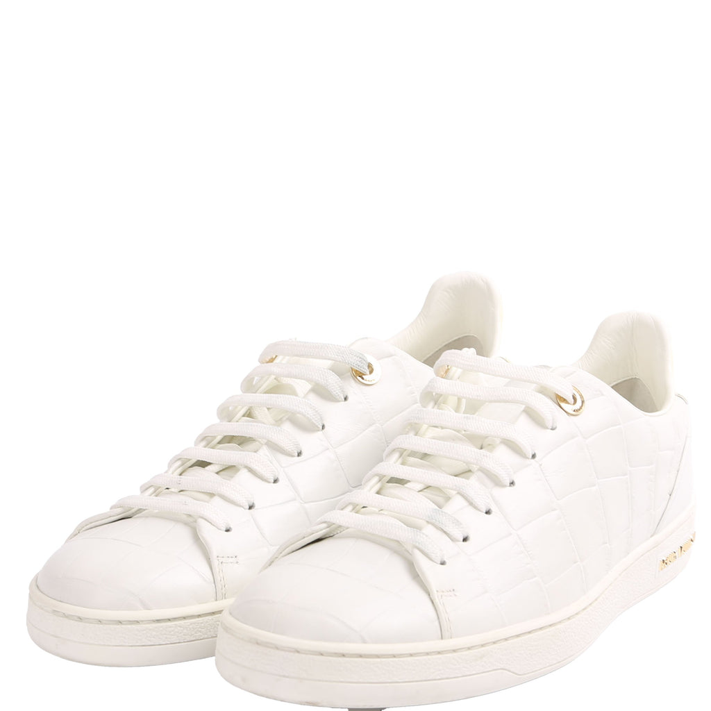 Louis Vuitton Frontrow Croc-Embossed Sneakers Size 39