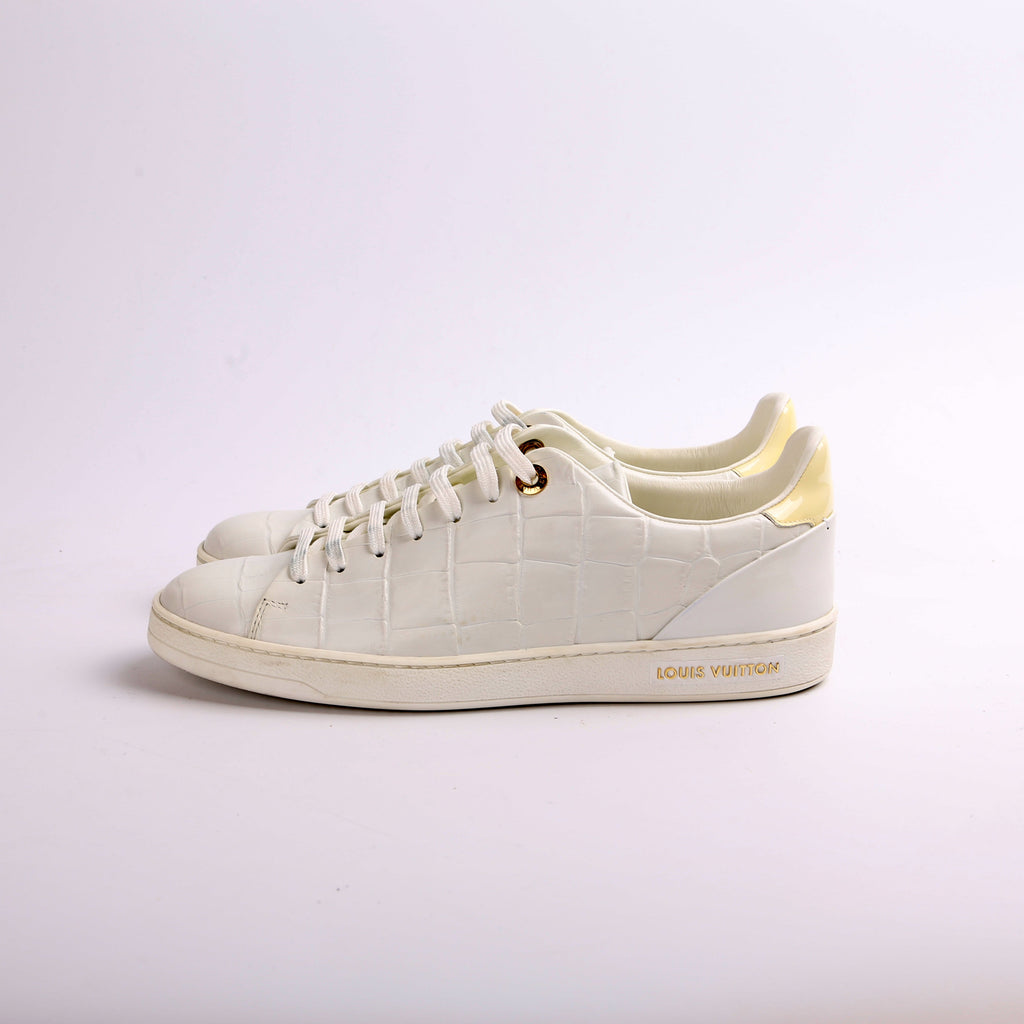 Louis Vuitton Frontrow Croc-Embossed Sneakers Size 39