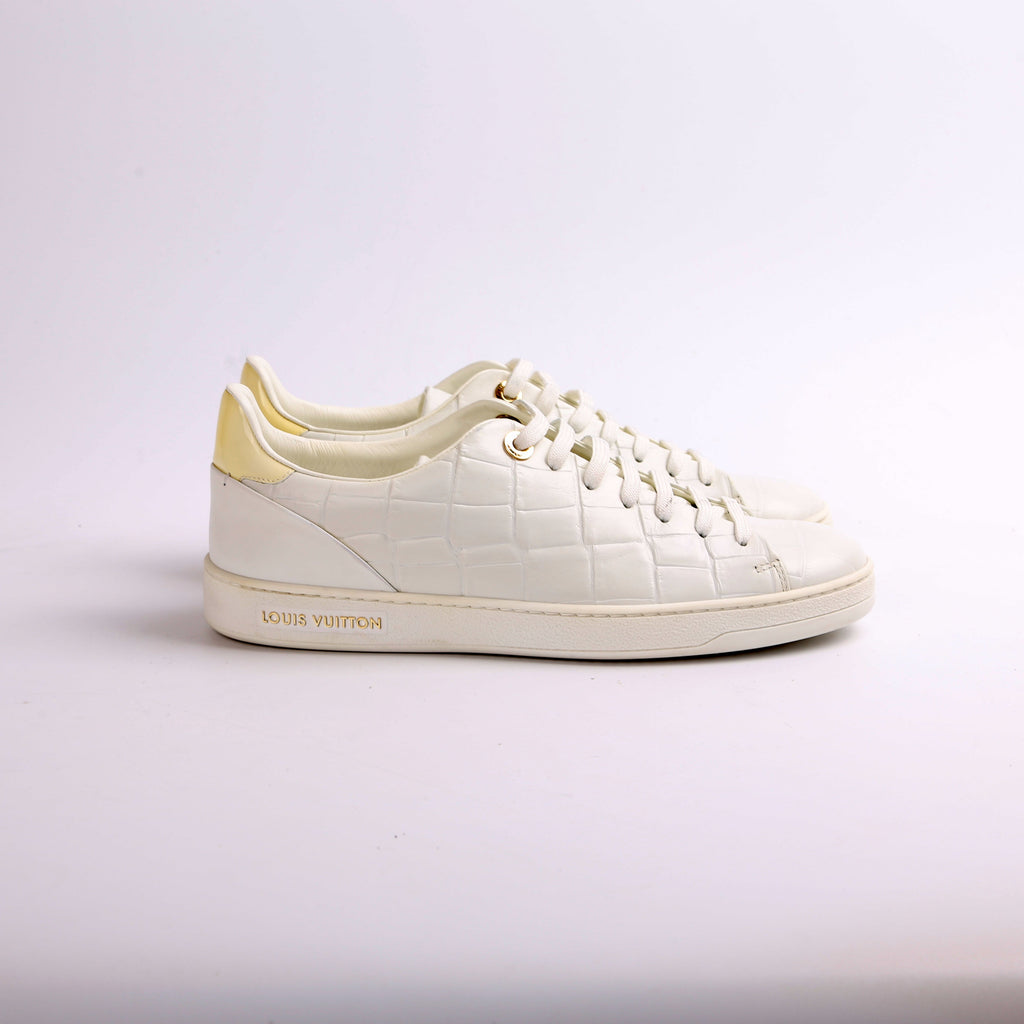 Louis Vuitton Frontrow Croc-Embossed Sneakers Size 39