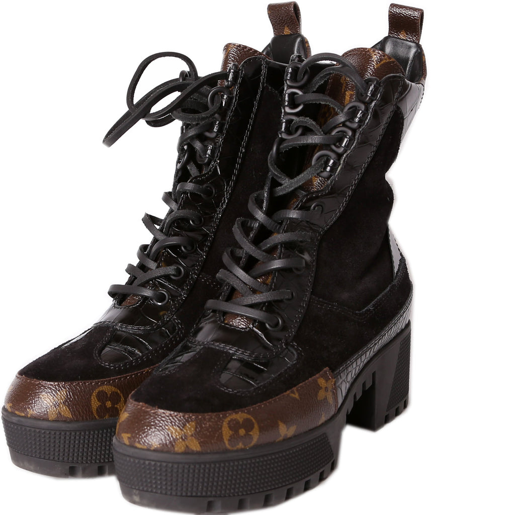 Louis Vuitton Laureate Desert Combat Boots Size 37