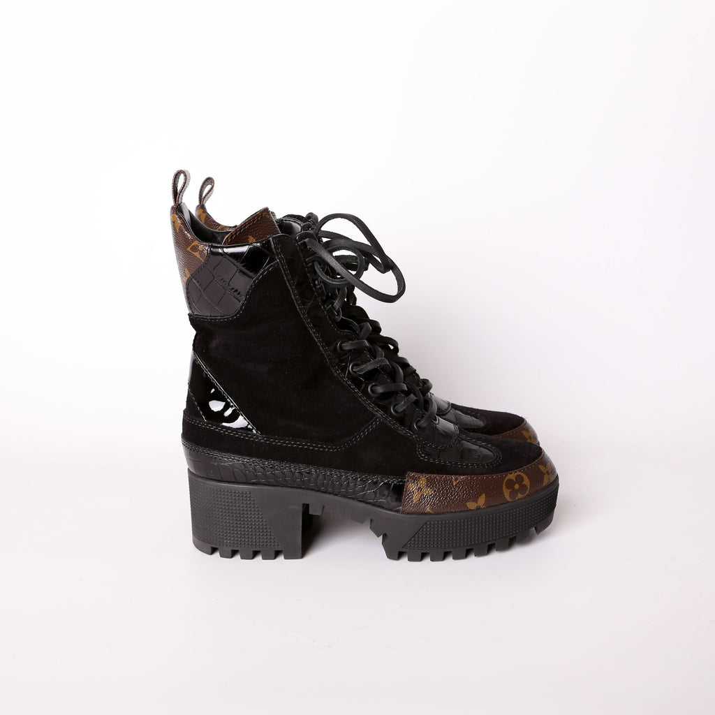 Louis Vuitton Laureate Desert Combat Boots Size 37